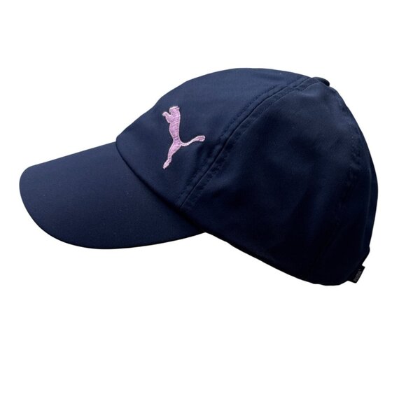 Puma Women's Navy Blue & Pink Athletic Cap with Adjustable Strap - New - Picture 1 of 8